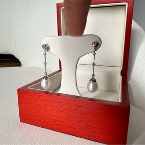 14K Gold 585 Gold Pearl Earrings